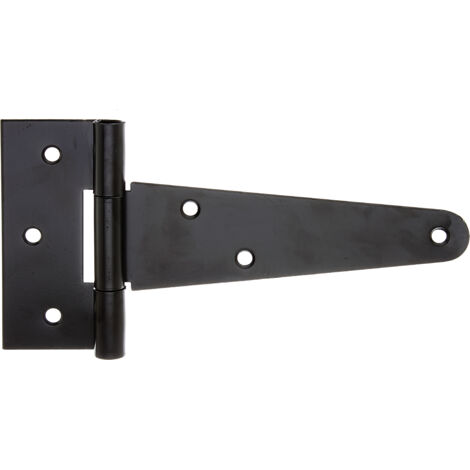 Charnières anglaises  – 148 mm en acier laqué noir – set de 25 pièces avec axe détaché et trous de vis fraisés – Marque Alberts (1/2)