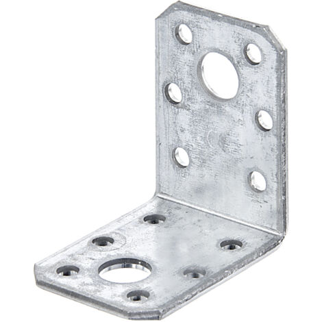 Équerre d'assemblage – Galvanisée Sendzimir – 50 x 50 x 35 mm – Set de 25 pièces – Marque Alberts (1/2)