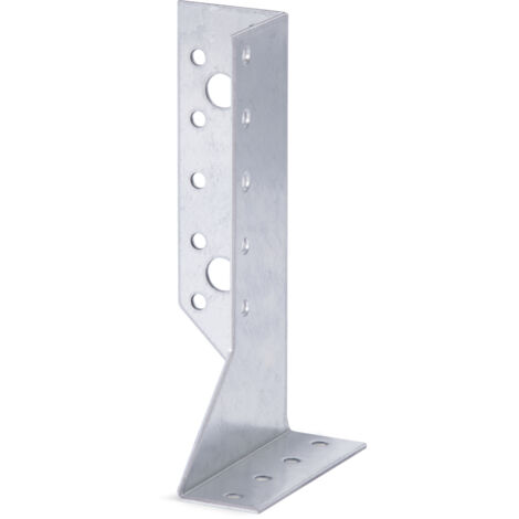 Sabot de poutre type A gauche 25 x 140 mm – Acier galvanisé sendzimir – Marque Alberts