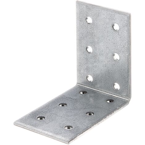 Équerre d’assemblage – en acier galvanisé Sendzimir 60 x 60 x 40 mm – Set de 15 pièces – Marque Alberts (1/2)