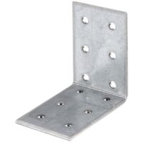 Équerre de fixation galvanisée Sendzimir 60 x 60 x 40 mm – Set de 50 pièces – Pour applications construction et réparations – Alberts
