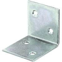 Équerre de fixation renforcée – 40 x 40 x 40 mm – acier galvanisé Sendzimir – Marque Alberts