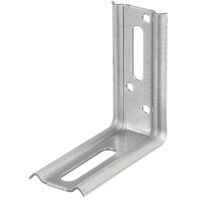 Équerre réglable 90°– Galvanisée Sendzimir – 70 x 70 x 30 mm –Set de 50 pièces – Marque Alberts