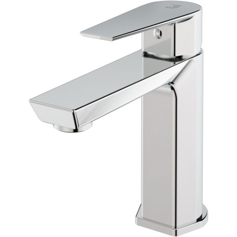 galindo aroha 4604000 grifo de lavabo monomando cromo con desagüe semiautomático (1/2)