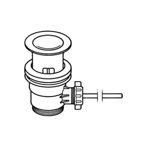 galindo desagüe automático lavabo bidet tapón pequeño completo con varilla y pomo bronce 47340 (1/2)