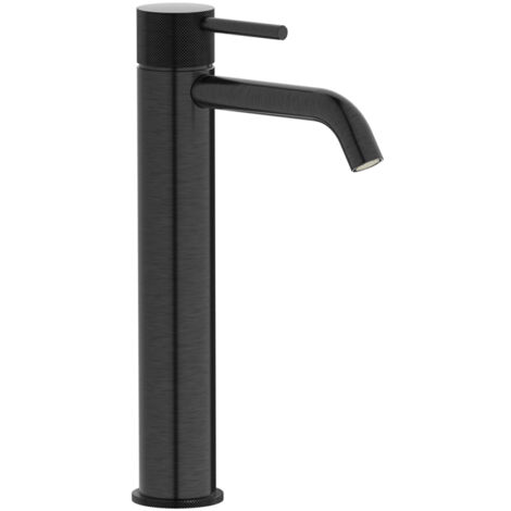 galindo grifo lavabo alto trama cromo negro cepillado 4975536 (1/2)