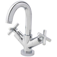 galindo matrix 8244000 grifo de lavabo bimando cromo con desagüe automático