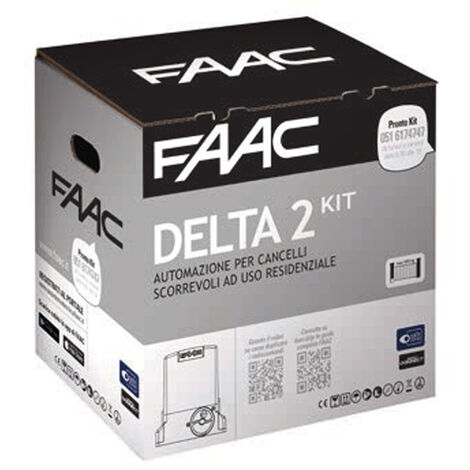 FAAC 740 DELTA 2 KIT 1056303445 Automatisme de portail coulissant 500kg 230v