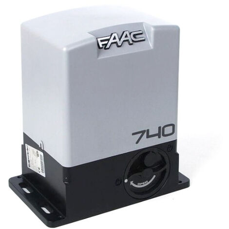 Faac – Moteur à engrenages pour portes coulissantes – 220-240V – Encodeur optique – Poussée max. 450N – Largeur guillotine 15m - FAAC 740 E