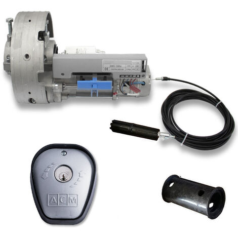 Cardin – Moteur de volet roulant 180kg 230V – Interrupteur à clé – Arbre Ø 48/60 mm – Couple 180 Nm – Température -20 à +55 °C