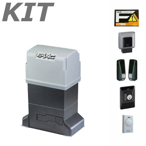 FAAC 844 ER Z16 Z20 KIT 109837 Automazione Cancello Anta Scorrevole 1800KG 230V