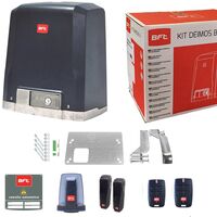 BFT – Kit de motorisation de portail 24V – Pour portails jusqu'à 600 kg – Vitesse max 16 m/min – Inclus : télécommande et photocellules