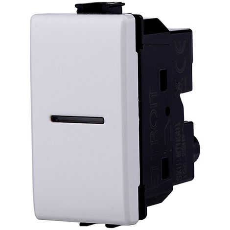 Interrupteur Bticino Matix Blanc - Bouton Double 1P+1P 16A Interverrouillé