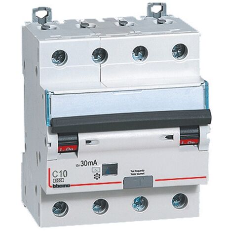BTicino GN8843AC10 Disjoncteur différentiel BTDIN60 4P type AC 10A (1/2)