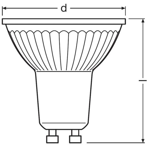 Bellalux Ampoule Réflecteur GU10 PAR16 6.9W Lumière du jour 6500K 36°.