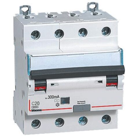BTicino GN8844AC20 Disjoncteur différentiel BTDIN60 4P type AC 20A