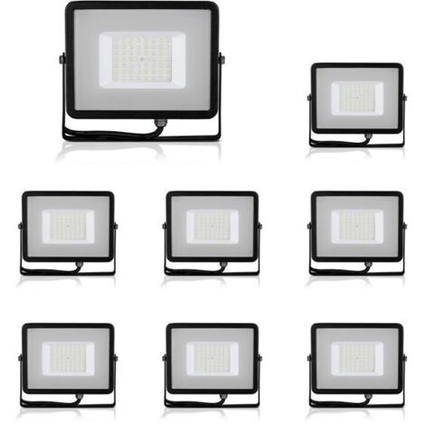 LED noire IP65 10W Puce Samsung ultra-mince V-TAC PRO VT-10B 3000KU SKU 424