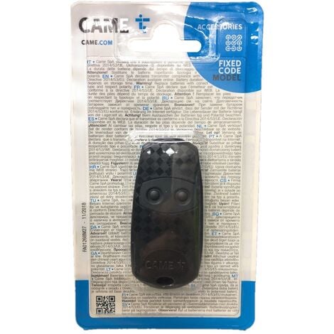 Télécommande CAME TOP 432EV - Bricolage