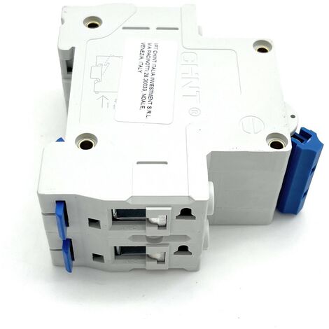 Disjoncteur magnétothermique 1P+N 25A 4,5kA 2M Courbe C Chint EB 328390