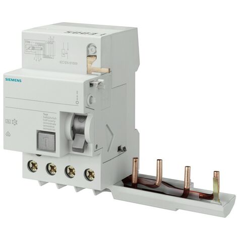 Siemens 4P 63A 30mA bloc différentiel type A 3 modules pour 5SL6-5SL4 5SM23466