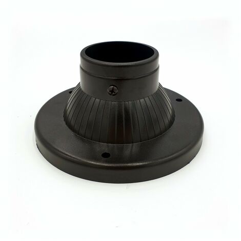 Base en ABS pour poteaux 60mm – Résistance aux chocs et UV – Accessoire compatible série APOLUX Velamp – Installation extérieure durable - SPH162