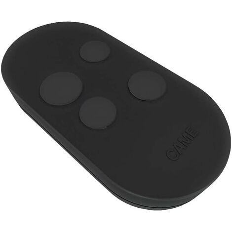 Came – Télécommande 4 canaux à code fixe – Double fréquence – Compatible motorisations – Pour usage professionnel – Noir