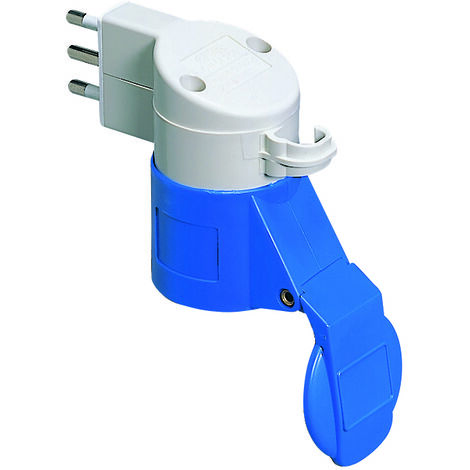 Adaptateur Gewiss de civil à industriel 2P+T 16A GW64208 (1/4)