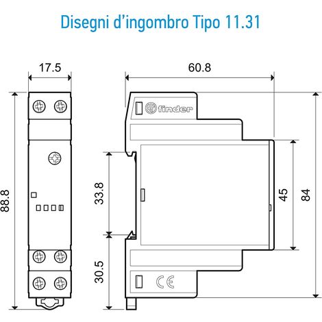 Relais crépusculaire monobloc 1 NO 16 A Série 10.41 Finder | Leroy Merlin Relais crépusculaire monobloc 1 NO 16 A Série 10.41 Finder | Leroy Merlin