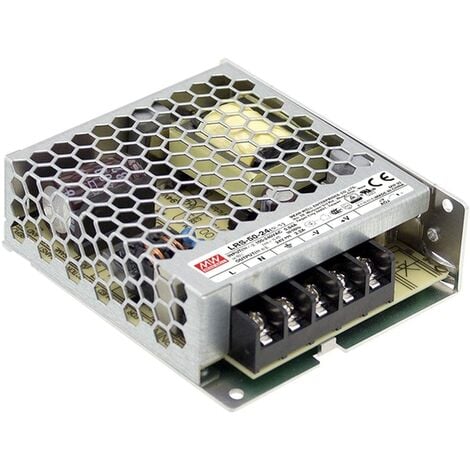 Alimentation à découpage 50W 24Vdc 2.2A sortie unique LRS-50-24 MEANWELL