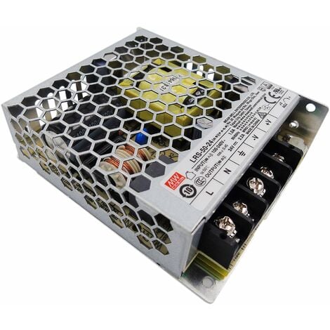 Alimentation à découpage 50W 24Vdc 2.2A sortie unique LRS-50-24 MEANWELL