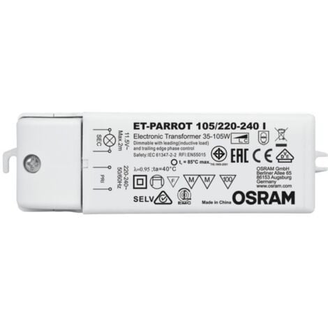 Ballast électronique pour lampes halogènes ET-PARROT 105/220-240 I Osram