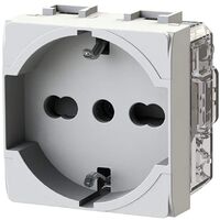 4 box p40 socket 2p+t 16a pour bticino matix blanc 4b.am.p40