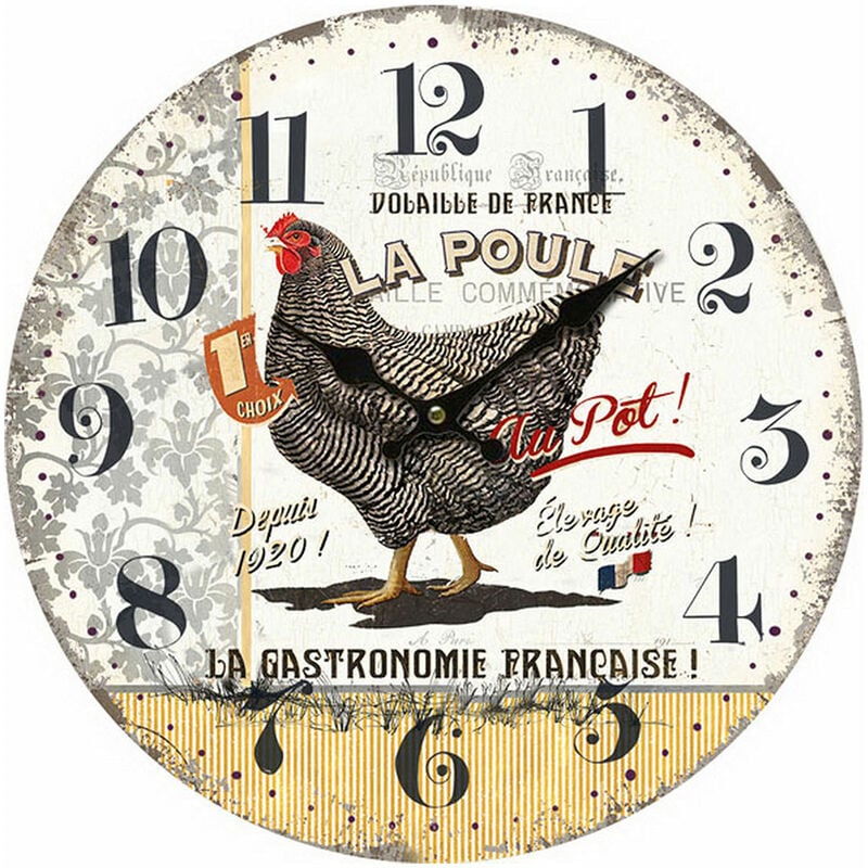 Signes Grimalt By SIGRIS - Reloj Pared Mapamundi Blanco de Mdf