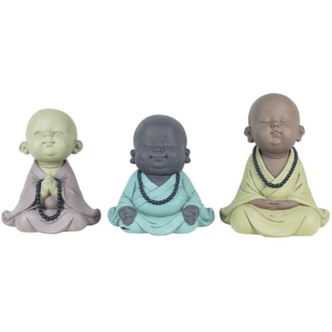 Signes Grimalt Figura De Buda Figuras Buda 3 Diferentes Set 3U Budas Multicolor 15x20x23cm 16683