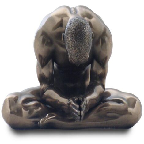 Signes Grimalt Figura Bronce Figuras Hombre En Postura Baja Bronce Plateado 12x13x8cm 19976