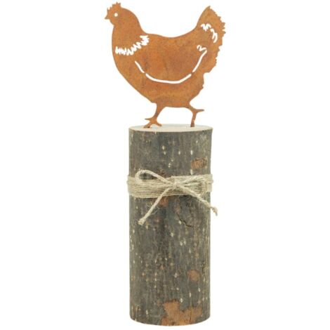 Signes Grimalt Figura De Animal Figuras Gallina Sobre Base Animales Multicolor 7x10x26cm 12702