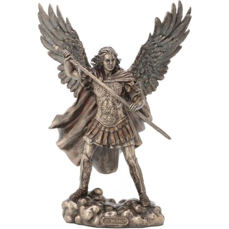 Signes Grimalt Figura Bronce Figuras  Arcángel San Miguel Bronce Dorado 9x20x29cm 22278