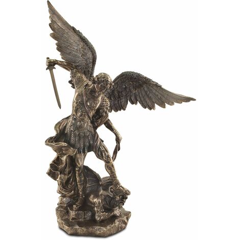 Signes Grimalt Figura Bronce Figuras  San Miguel Bronce Dorado 26x65x78cm 83746