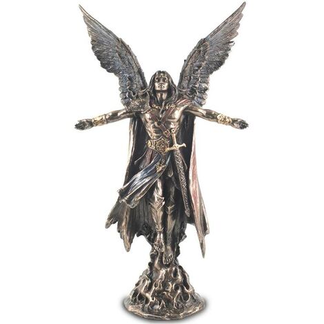 Signes Grimalt Figura Bronce Figuras Arcangel-Uriel Bronce Dorado 8x16x28cm 87897