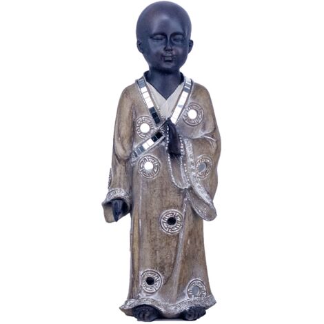 Signes Grimalt Figura De Buda Figuras  Figura Monje Budas Dorado 11x13x34cm 25368 (1/2)