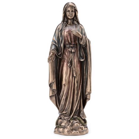 Signes Grimalt Figura De Navidad Figuras Figura Virgen Maria Bronce Crudo 8x10x28cm 24299