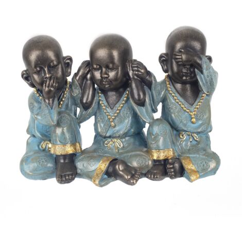 Signes Grimalt Figura De Buda Figuras Figura 3 Budas Budas Verde 12x25x16cm 23969