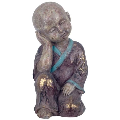 Signes Grimalt Figura De Buda Figuras  Figura Buda Sentado Budas Gris 32x33x17cm 25342
