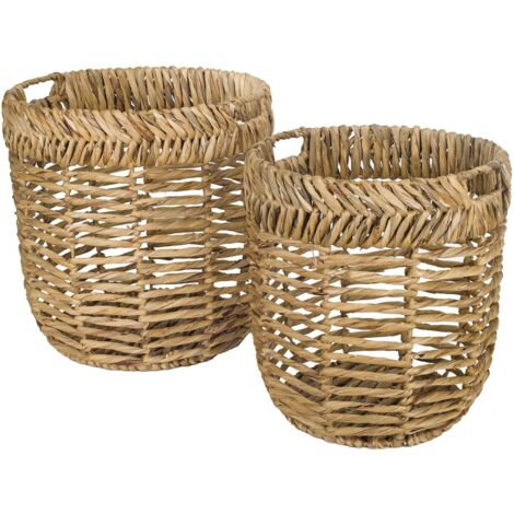 Signes Grimalt Cesta Decoracion Cestas 2 Unidades Cestas Marrón 42x42x43cm 27164