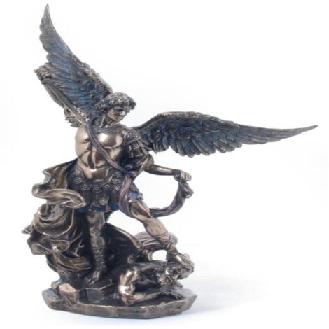 Signes Grimalt Figura Bronce Figuras  San Miguel Bronce Dorado 11x18x26cm 19776