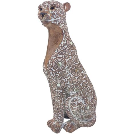 Signes Grimalt Figura De Leopardo Figuras Figura Leopardo Africanas Y Elefantes Marrón 9x12x25cm 28750