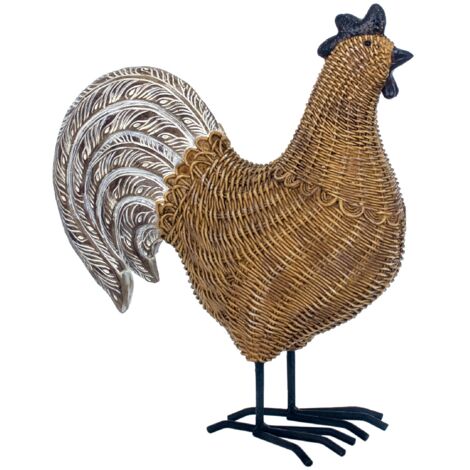 Signes Grimalt Figura De Gallina Figuras  Figura Gallo Animales Marrón 27x11x25cm 25120