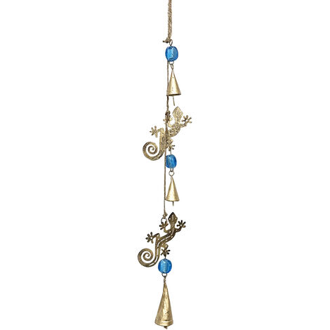 Signes Grimalt Colgante De Metal Decoracion Colgante Lagarto Colgantes Metal Dorado 1x1x56cm 29770