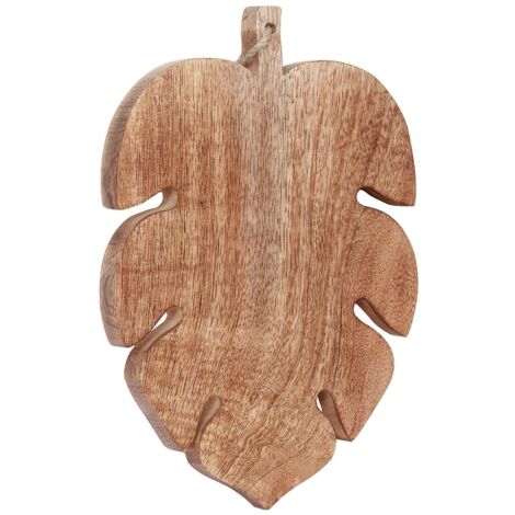 Signes Grimalt Tabla Cocina Tabla Cortar En Forma Hoja Utensilios Marrón 18x26x2cm 28554 (1/2)