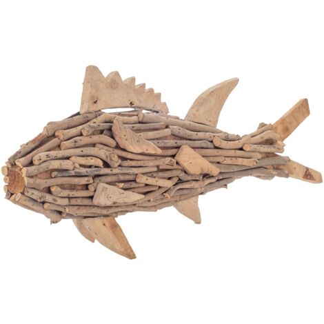Signes Grimalt Figura Marinera Figuras Adorno Pez Marinero Marrón 10x45x21cm 10868